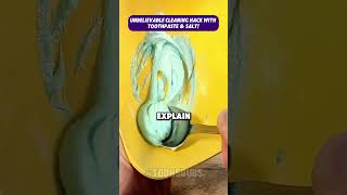 Toothpaste amp Salt The Ultimate Cleaning Combo cleaningtips homehacks diy [upl. by Ayekel]