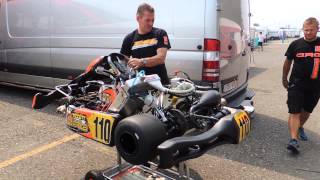 Jos Verstappen test Maxs kart  WSK 7 Laghi 130713 [upl. by Roswald]