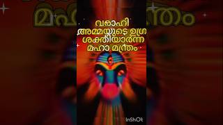 Sri Varahidevi powerfull MantraVarahiammanVarahideviMalayalamMantramMost Powerfull Mantrashort [upl. by Egor804]