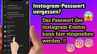 So finden Sie das Passwort für ein vergessenes InstagramKonto heraus  Update 2024 [upl. by Alyek]