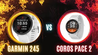 Comparativo de relógios para corredores Garmin 245 VS Coros Pace 2 [upl. by Larok]