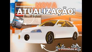 UPDATE 26 VELORACE DRAG BRASIL VELORACE NO ROBLOX [upl. by Balas]