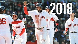 Boston Red Sox 2018 grand slams [upl. by Natye]