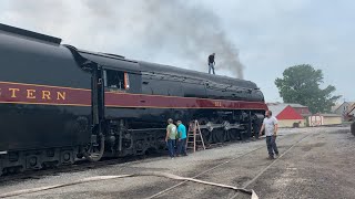 Firing Up NampW 611 at Strasburg Railroad  Cab Tour amp Walk Around  Norfolk amp Western 475 [upl. by Laamak]