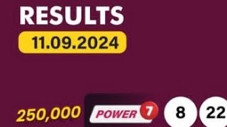 uwinn lottery results September Wednesday night 1192024POWER 7 GRAND 6 MAX 3 4 YOU SPIN 5 [upl. by Naehgem623]