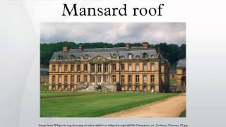 Mansard roof [upl. by Arret]