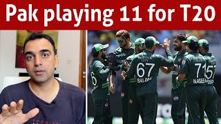 Pak best playing 11 for first T20 against Australia [upl. by Irrej]