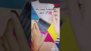 My new fineliner pen 🖊️💓🥰finelinerpenreviewanimeshortsviralshort [upl. by Natika]