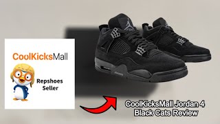 CoolKickSmall Jordan 4 Black Cats Review [upl. by Naivatco899]