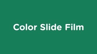 E6 Color Slide Film [upl. by Jourdain]