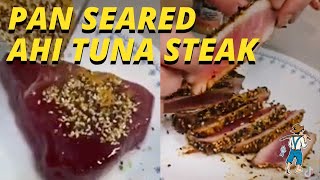 Pan Seared Ahi Tuna Steak [upl. by Oinigih]