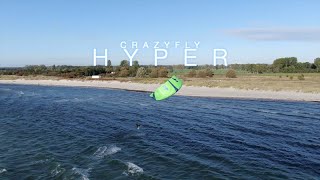 Crazyfly Hyper Test 2022 Model 2023 BigAir Freerider High Performance Kite [upl. by Ert]