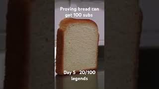 Proving bread can get 100 subs day 5 bread 100subscriber loafbread breadcrumbing toastbread [upl. by Nnaasil362]