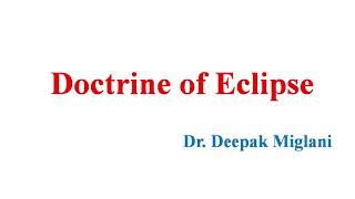 Doctrine of Eclipse [upl. by Codel889]