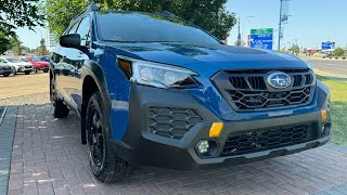 2025 Subaru Outback Wilderness Geyser Blue Indepth walkaround [upl. by Nrublim498]