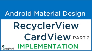 93 Android Recycler View with Card View example Material Design  Flexible ListView [upl. by Vaios79]