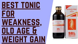 sbl alfa alfa tonic  best homeopathic tonic for weakness  best homeopathic tonic for old age [upl. by Elset853]