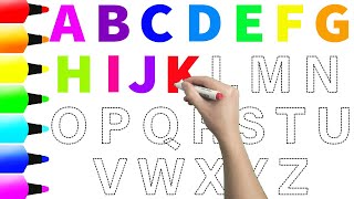 ABC for Kids  ABCDEFGHIJKLMNOPQRSTUVWXYZ  How to Write Alphabets  How to Read Alphabets  KS ART [upl. by Gretna]