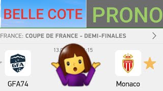 RumillyVallières ⚽️ Monaco Pronostic Confiance avec tres belle cote 198 👍 [upl. by Kowatch]