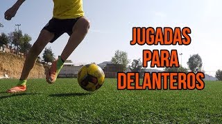 Tres jugadas básicas para delanteros  Definición para delanteros en fútbol [upl. by Ardnued]