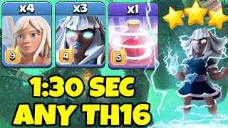 3X Electro Titan  4X Healers  1X Recall Spell BEST TH16 Attack Strategy  Clash of clans [upl. by Alain]