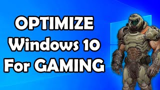 How to Optimize Windows 10 for GAMING QUiCK and EASY FPS BOOST [upl. by Ennaillek]