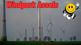 Windpark AsselnSüdwind Enercon Micon Vestas An Bonus Nordex Windkraftanlagen 17022024Teil 1 [upl. by Ainelec667]