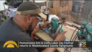 Pa Arts amp Crafts Festival Returns To Westmoreland Co Fairgrounds [upl. by Iak]