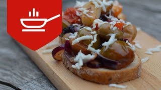 Kiraz Domatesli Sıcak Bruschetta Tarifi [upl. by Bartholomeo]