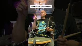 Rhythm scale Working through those subdivisions 🤘drums drumming drumteacher [upl. by Crifasi]