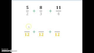 Adición de números racionales con diferente denominador [upl. by Halludba]