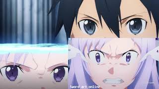 Kirito vs Quinella  Sword Art Online Alicization DUB [upl. by Aliuqat]