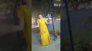 Gal Goto Me Zuki Ne Lidho Dhin Ta Dhin Ta Dhinta tata💃 Navratri Day 3 yellow galgotomezukinelidho [upl. by Bechler]