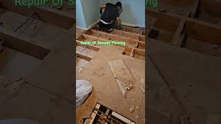 How to repair a squeaky chipboard floor  replacing it with new Plywood repair SqueakyFloor [upl. by Royal]