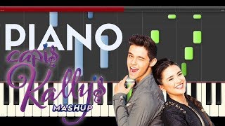 Kally´s Mashup Crushed Piano Midi tutorial Sheet app Cover Karaoke [upl. by Holt546]