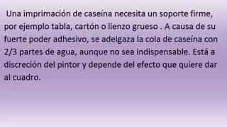 como preparar impirmatura de caseína [upl. by Litch]