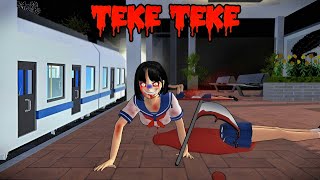 TEKE TEKE Japanese Urban Legend  Horror Short Film  Sakura School Simulator [upl. by Yetnom]