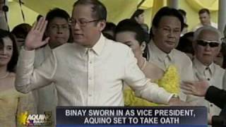 President noynoy takes oath [upl. by Branen]