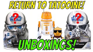 Opening 375quot Star Wars Figures  Return to Tatooine Episode 1 [upl. by Amadeo]