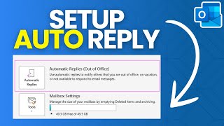 How to Set up an Auto Reply on Outlook [upl. by Anilrats]