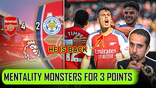 Arsenal Mentality WINS the Game🚨 Martinelli Back With a Bang2️⃣ Arsenal 42 Leicester Highlights [upl. by Colburn248]