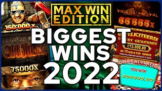 MAX WINS ONLY Top 10  Community Biggest Wins of 2022 [upl. by Sitoiganap]