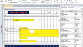 3 Wstawianie pola tekstowego do formularza Access [upl. by Oecam]