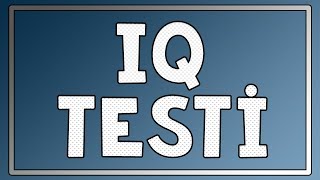 IQ TEST  10 SORU [upl. by Nosnor]