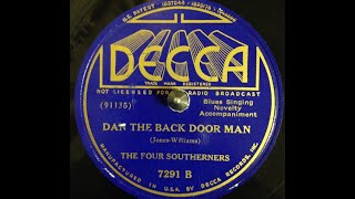 The Four Southerners quotDan the Back Door Manquot Decca 7291 March 18 1937 jukebox classic [upl. by Martie]