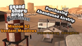 Purchasing Verdant Meadows Airstrip  GTA SA Mission 62 [upl. by Atteniuq531]