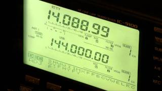 Icom IC9100 RTTY Decoder Demonstration [upl. by Kelton]