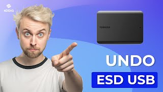 3 Proven Ways to Fix External Drive Turned Into EsdUSB Restore ESD Drive Back into NTFS Drive [upl. by Hauger420]