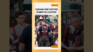 Chicago Fire Spotted Filming Season 13 on Location by FPFD chicagofire [upl. by Sivat]