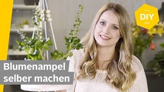 DIY MakrameeBlumenampel selber machen  Roombeez – powered by OTTO [upl. by Chilcote]